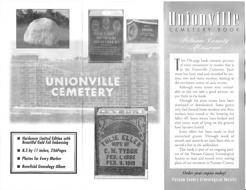 Unionville Cemetery Book